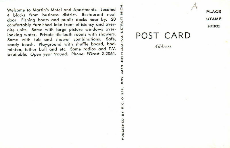 Martins Motel - Vintage Postcard (newer photo)